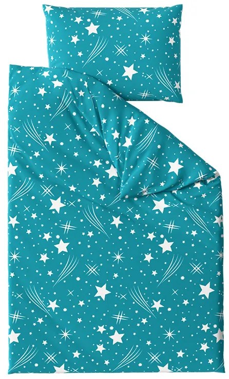 PrzytulneMieszkanie.pl PrzytulneMieszkanie.pl Pościel z mikrofibry NIGHT SKY turkusowe Rozmiar pościeli: 70 x 90 cm | 140 x 200 cm