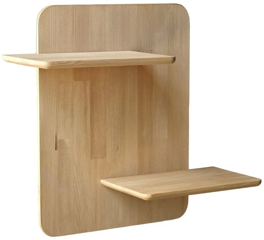 Wielopoziomowa półka z litego drewna dębowego 66 cm Matilda – Kalune Design
