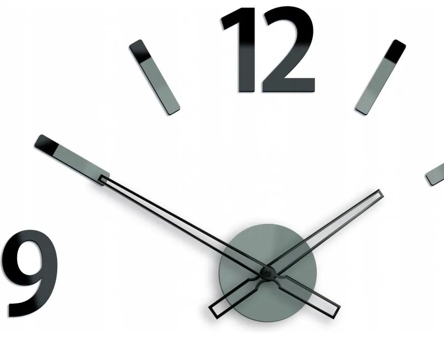 Zegar ścienny z dużymi cyframi naklejany nowoczesny do salonu sypialni loft