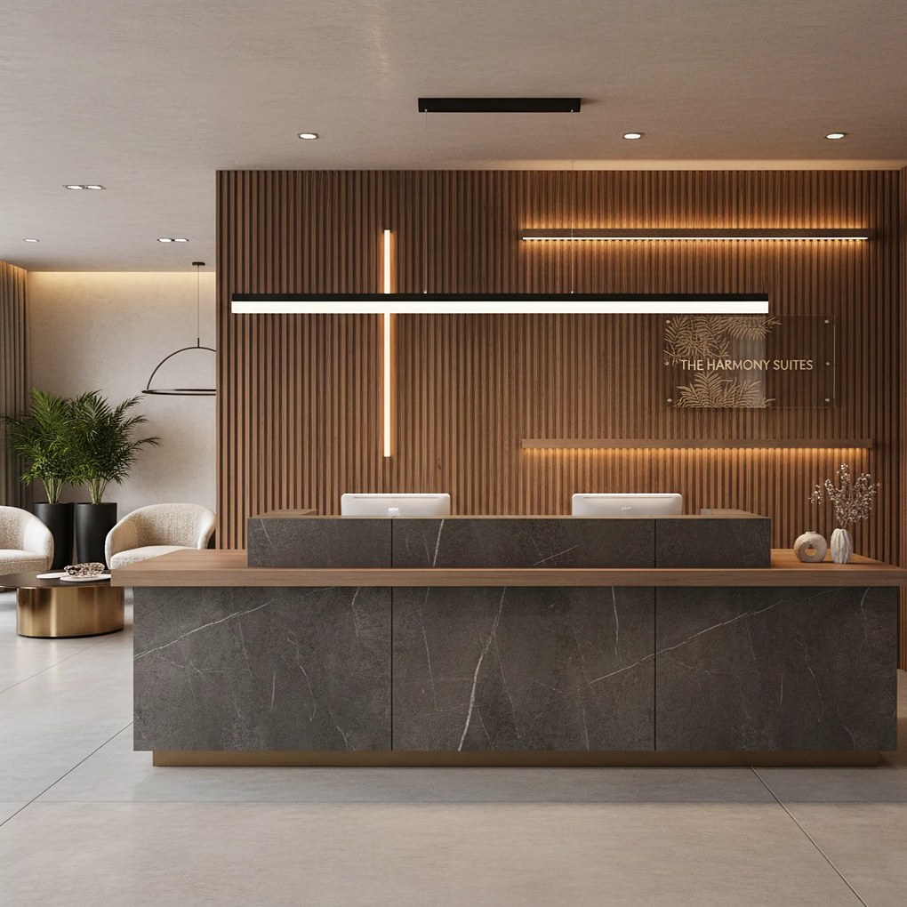 Lampa wisząca LED APP1695-CP 200 cm Czarna