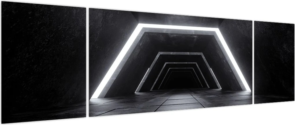 Obraz - Futurystyczny tunel (170x50 cm)