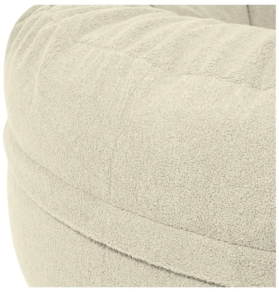 Brązowy worek do siedzenia z materiału bouclé Roll 105 – SLOWDOWN