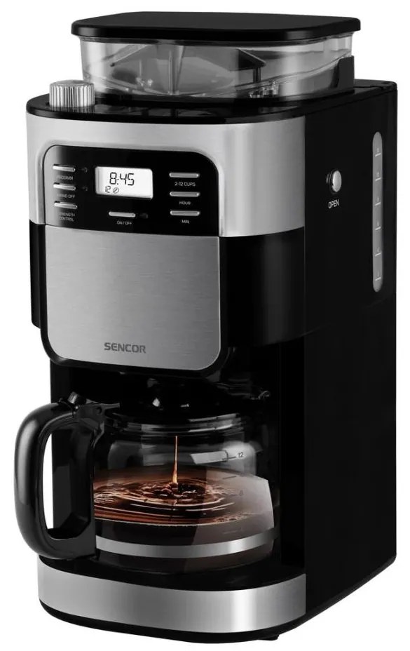 Sencor ekspres przelewowy 1,5 l z LCD 900W/230V