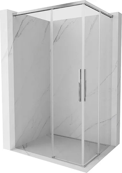 Mexen Rox Duo kabina prysznicowa rozsuwana 100 x 75 cm, transparent, chrom - 8C2D-100-075-01-00