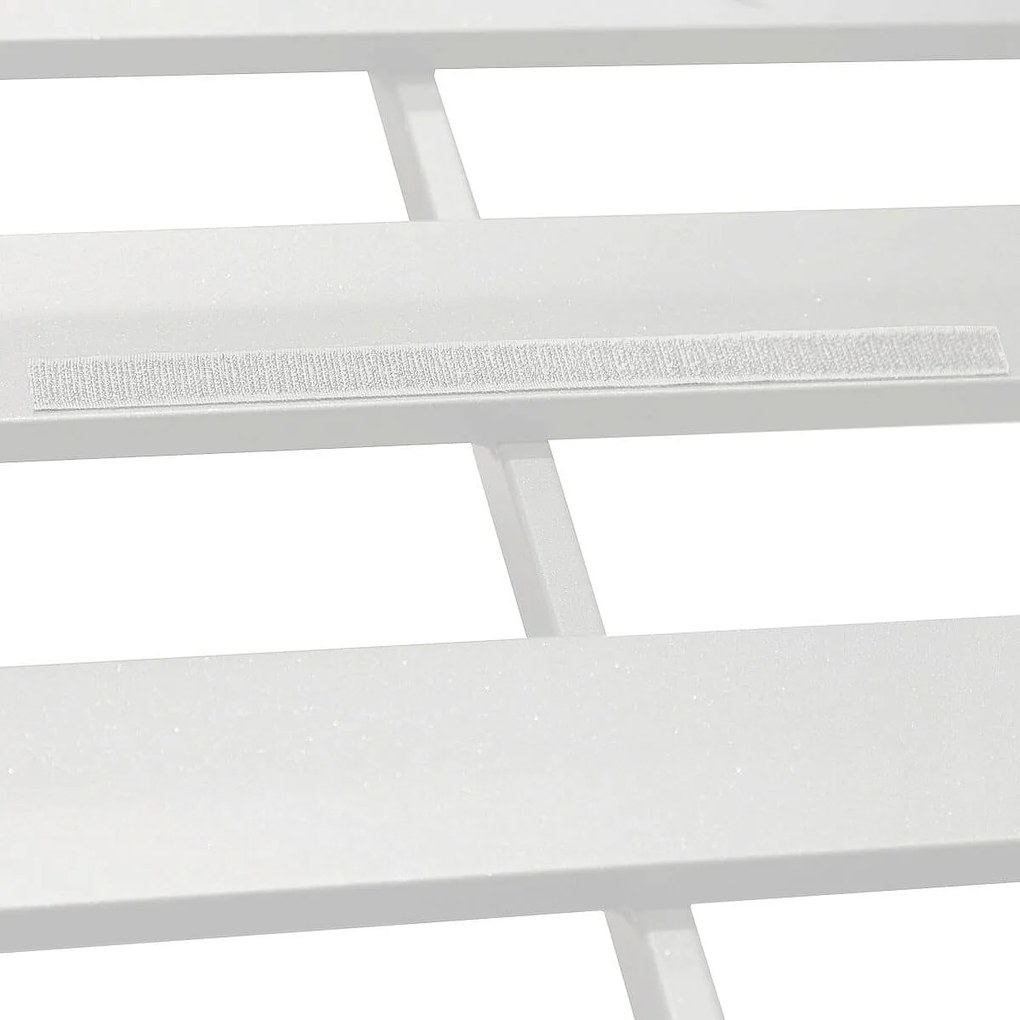 Zestaw narożny aluminiowy dla 5 osób MADRIT (biały)