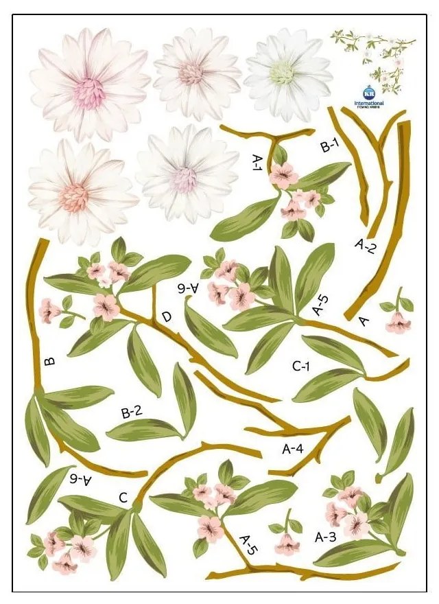 Zestaw naklejek Ambiance Flowering Magnolia
