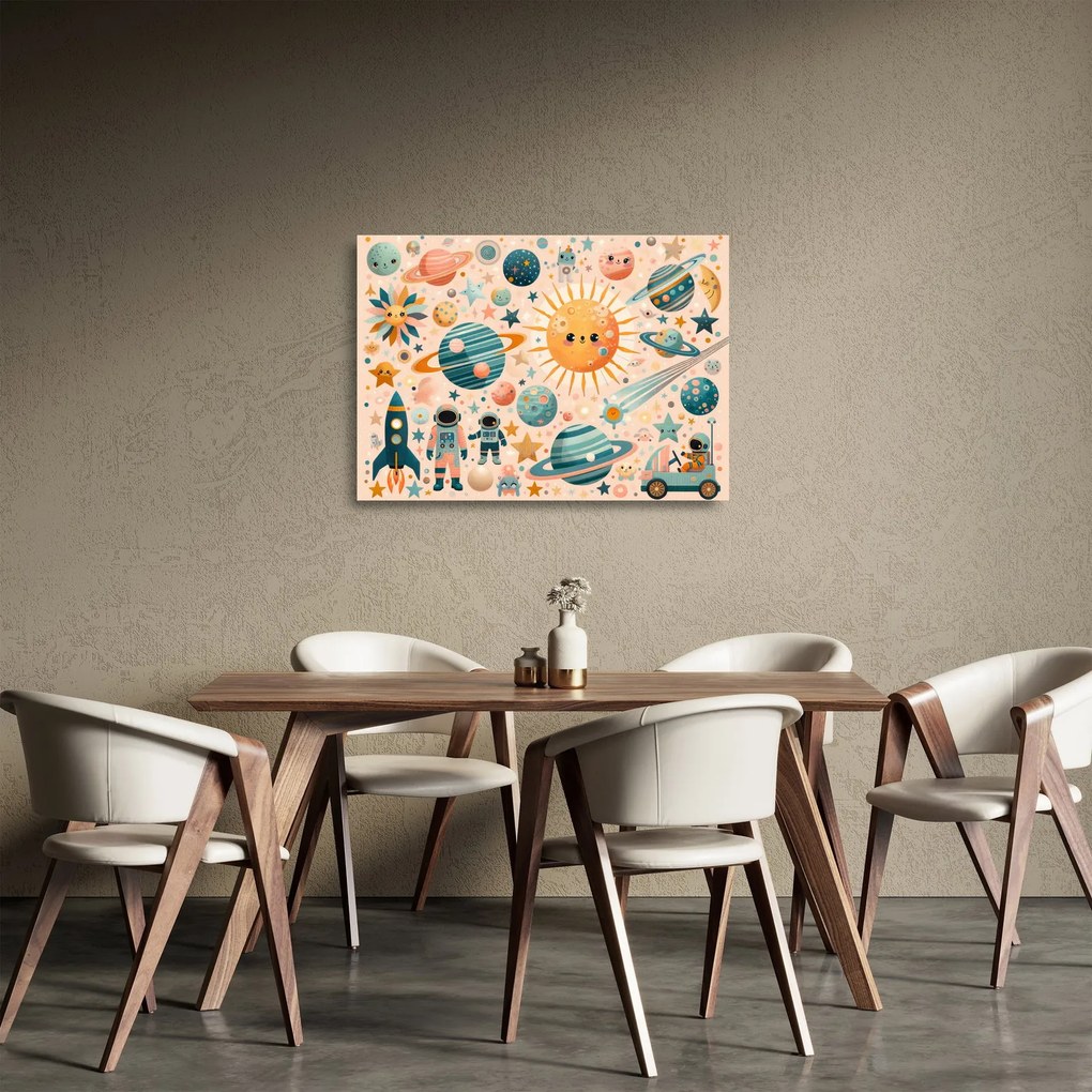 Obraz na szkle - Kawałki z kosmosu (70x50 cm)