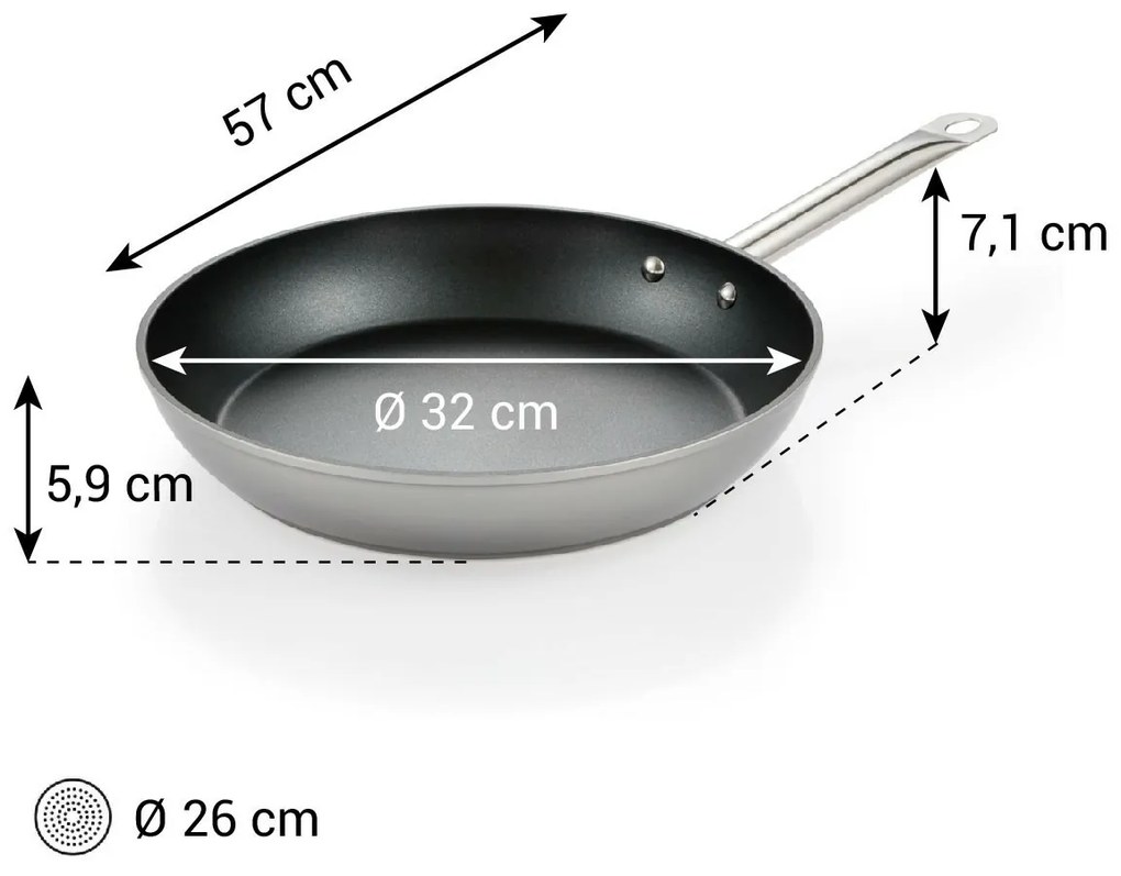 Tescoma Pan GrandCHEF+ średnica 32 cm, śred. 32 cm