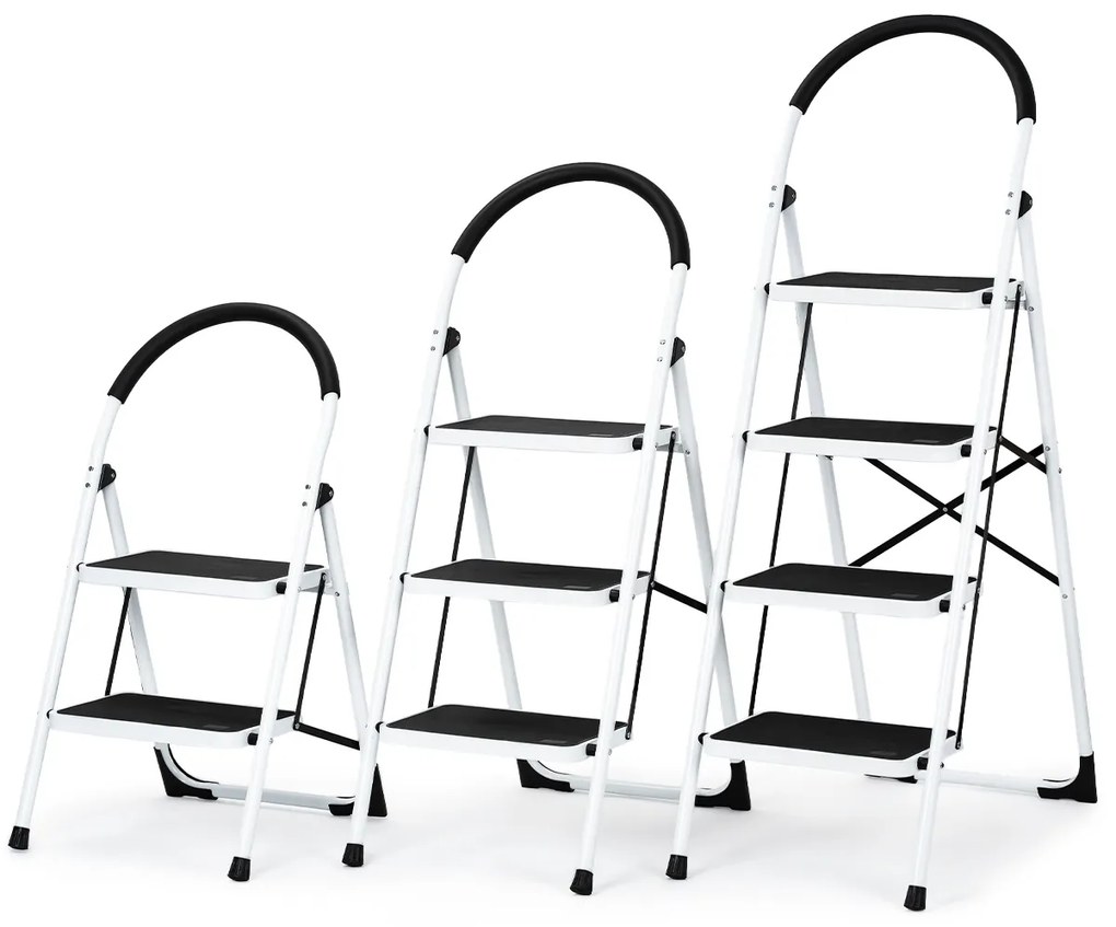 4Home Składane schodki stalowe Steps, 3 stopnie, 3 stopnie