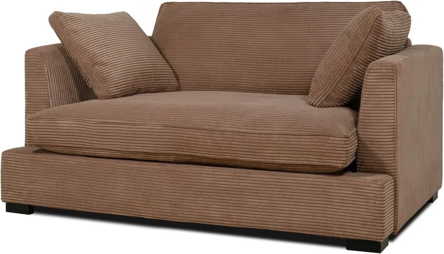 Jasnobrązowy sztruksowy fotel Mobby – Scandic