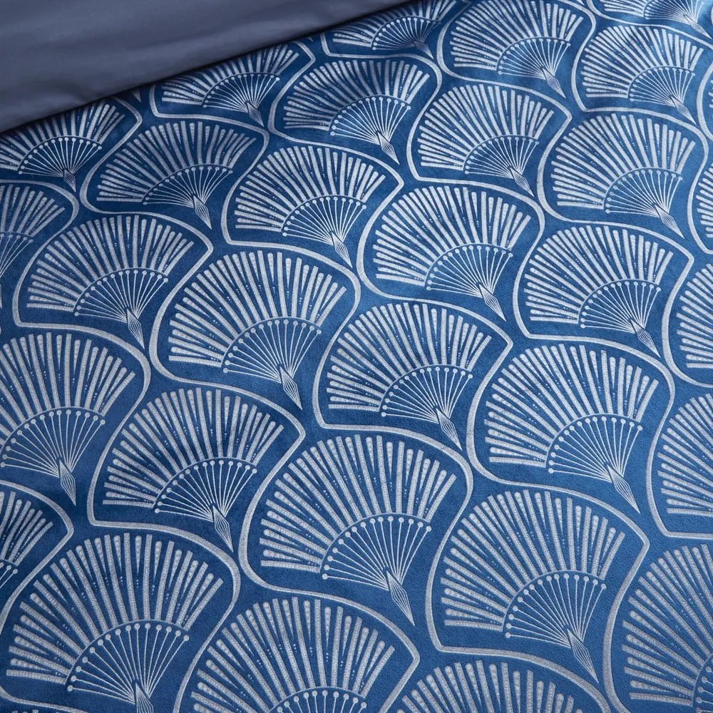 Niebieska pościel dwuosobowa 230x220 cm Art Deco Pearl – Catherine Lansfield