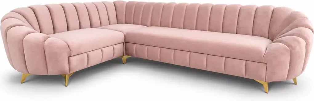 Narożnik Verno 310 × 210 cm, nowoczesny duży narożnik do salonu z przeszyciami