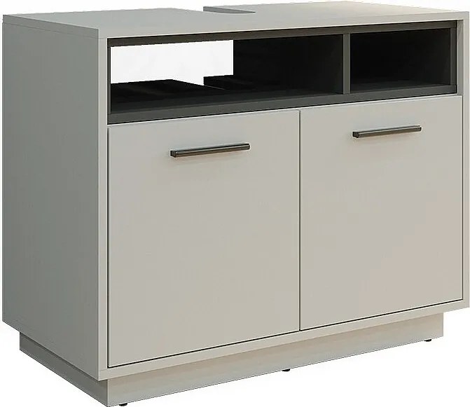 Szafka pod umywalkę szary 80x40x64 beatrice