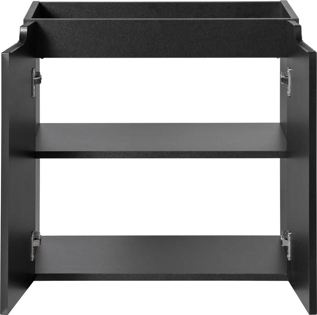 Wisząca szafka podumywalkowa 2-drzwiowa Nova 60 cm, czarny mat