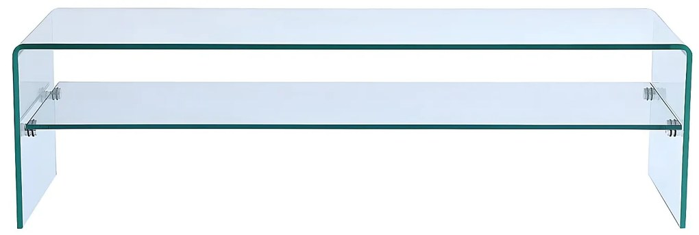 Szafka RTV STILEOS - 1 wnęka - Szkło hartowane