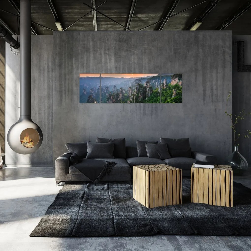 Obraz - Narodowy Park Leśny Zhangjiajie (170x50 cm)