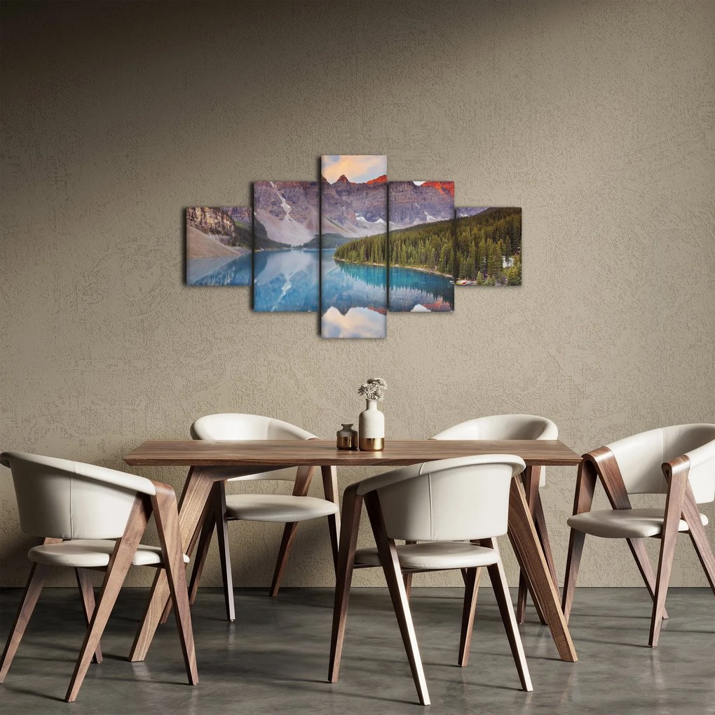 Obraz - Górski krajobraz Kanady (125x70 cm)