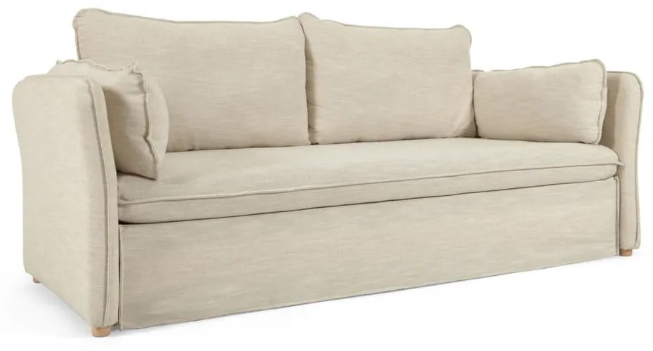 Szarobeżowa rozkładana sofa 210 cm Tanit – Kave Home