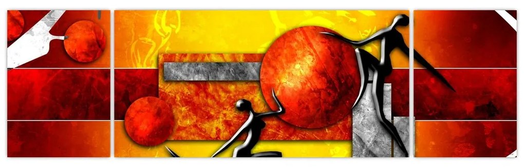 Obraz - Malarstwo ludzkości (170x50 cm)