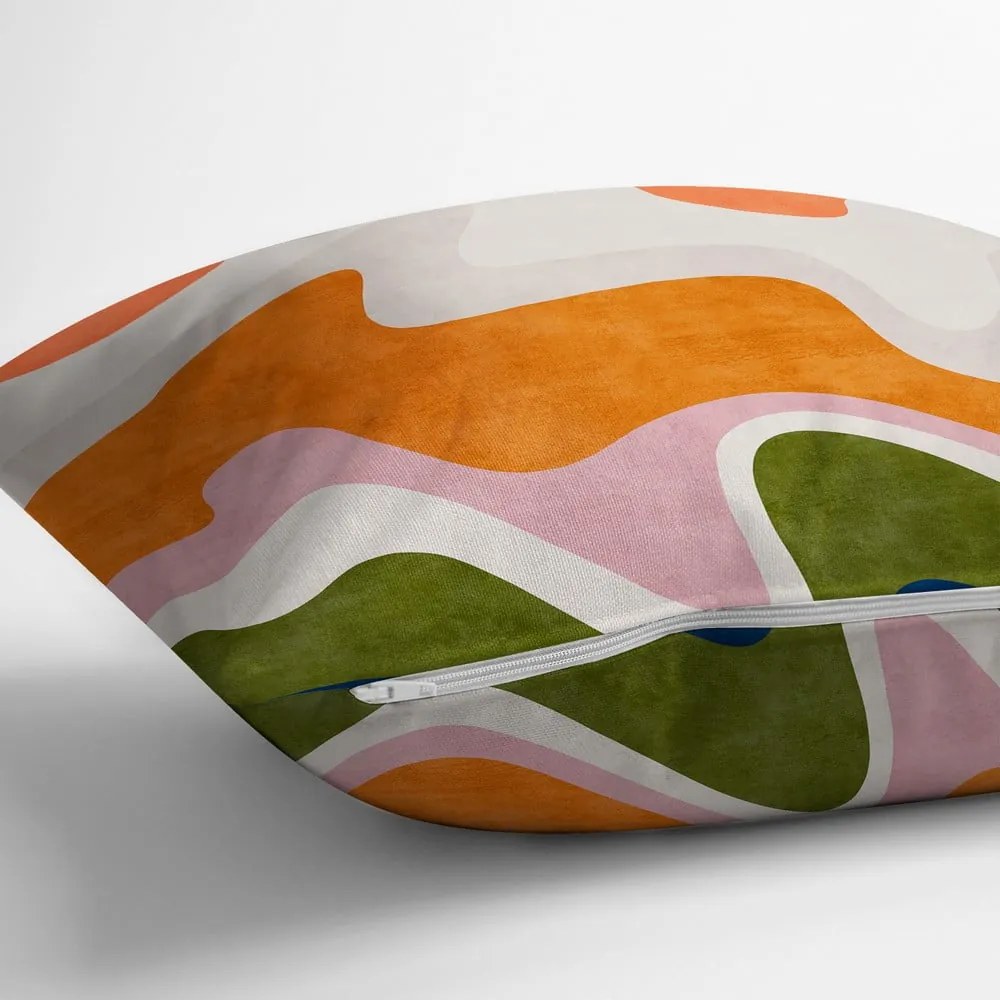 Poszewka na poduszkę 43x43 cm Squiggly Orange – Mila Home