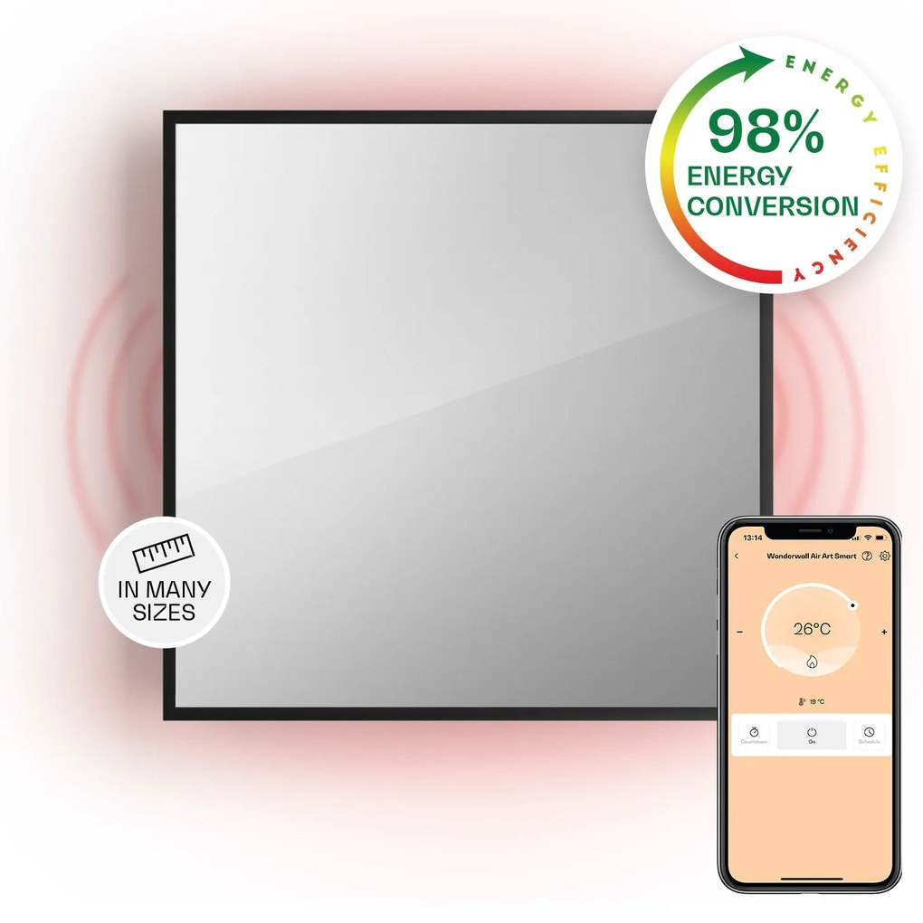 Klarstein La Palma Smart 500W 60x60cm Panel na podczerwień lustro