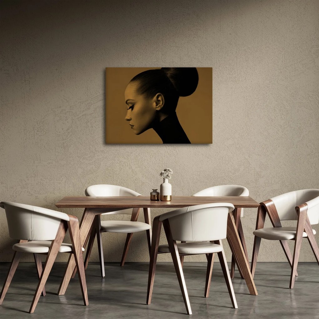 Obraz - Kobieta z profilu (70x50 cm)
