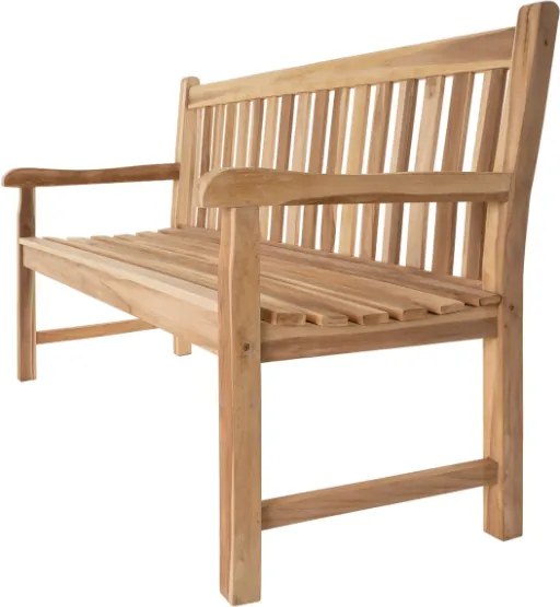 Ławka ogrodowa DIVERO 3-osobowa drewniana 150 cm