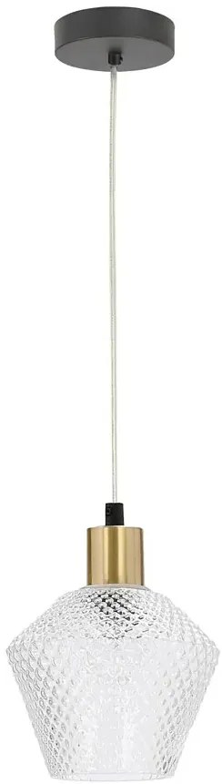 Nowoczesna lampa wisząca z kryształowym kloszem - D271 D8-F53