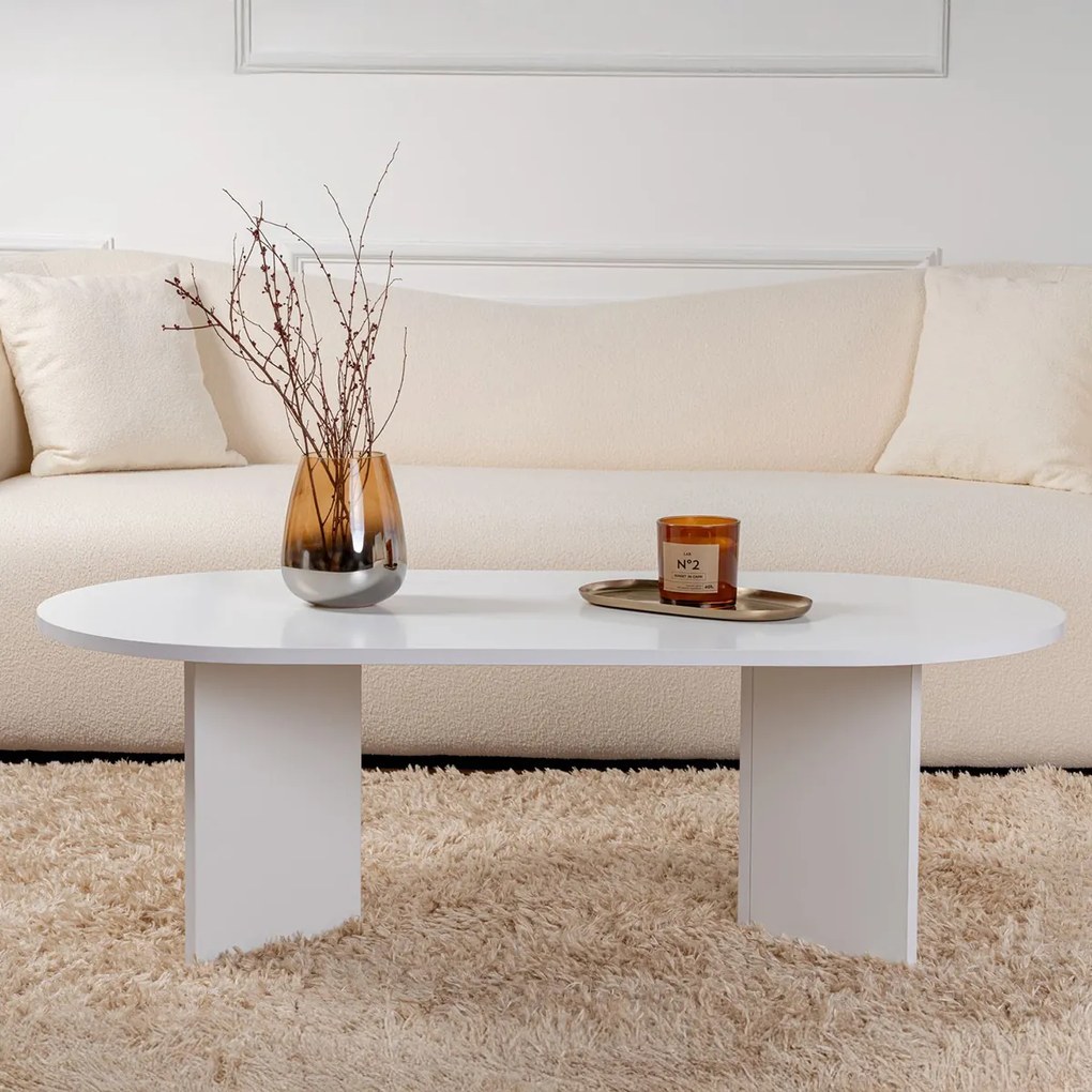 Stolik kawowy Sable White