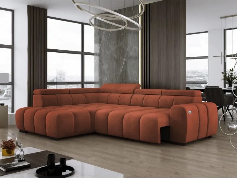 Narożnik BULL L Lewostronny z Elektryczną Regulacją SALVADOR 07 WERSAL