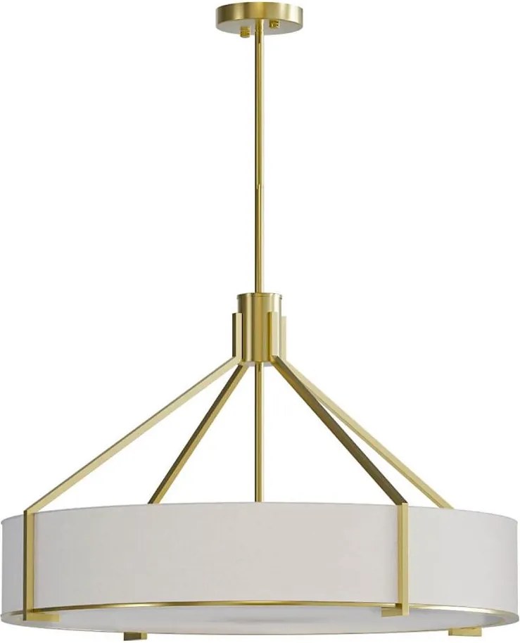 Open Design OR85662 - Żyrandol na pręcie DORETTO 6xE27/15W/230V Ø 70 cm złoty/biały