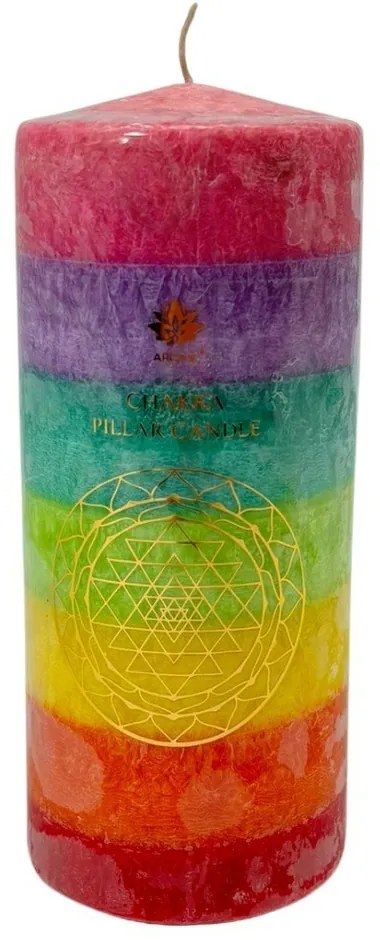 Arome Świeca czakrowa, bezzapachowa, 460 g, 7kolorów