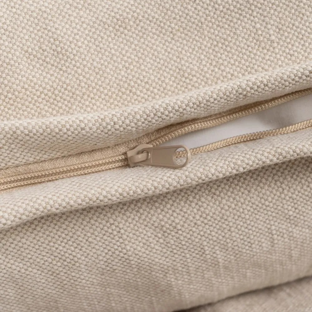 Kremowa lniana sofa 180 cm – Ixia