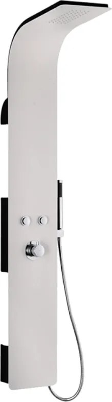 Esseblack and White mechaniczna płyta prysznicowa w kolorze białym - Essebagno