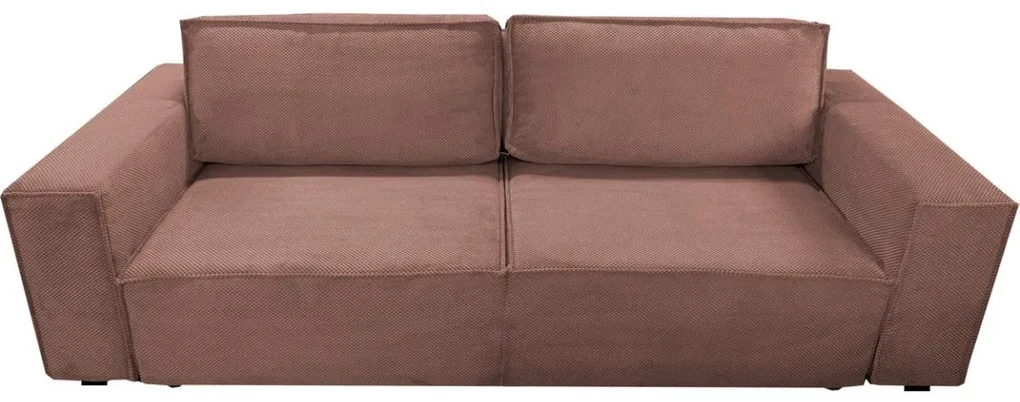 Sofa rozkładana z miejscem do przechowywania RONDA czerwony