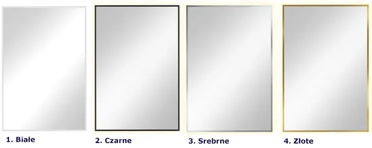 Złote lustro z podświetleniem ledowym 60x90 cm E5-R57
