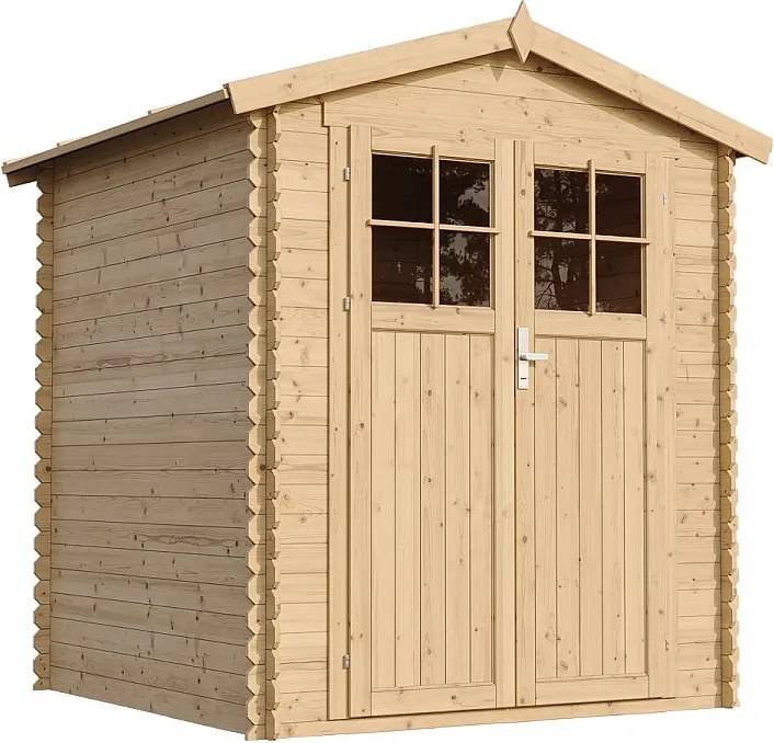 Drewniana szopa ogrodowa z podłogą - 2,82 m² / 186x196xH224 cm - M320F+M320G