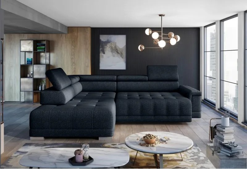 Narożnik CAMPO L elektryczną regulacją siedziska z WERSAL