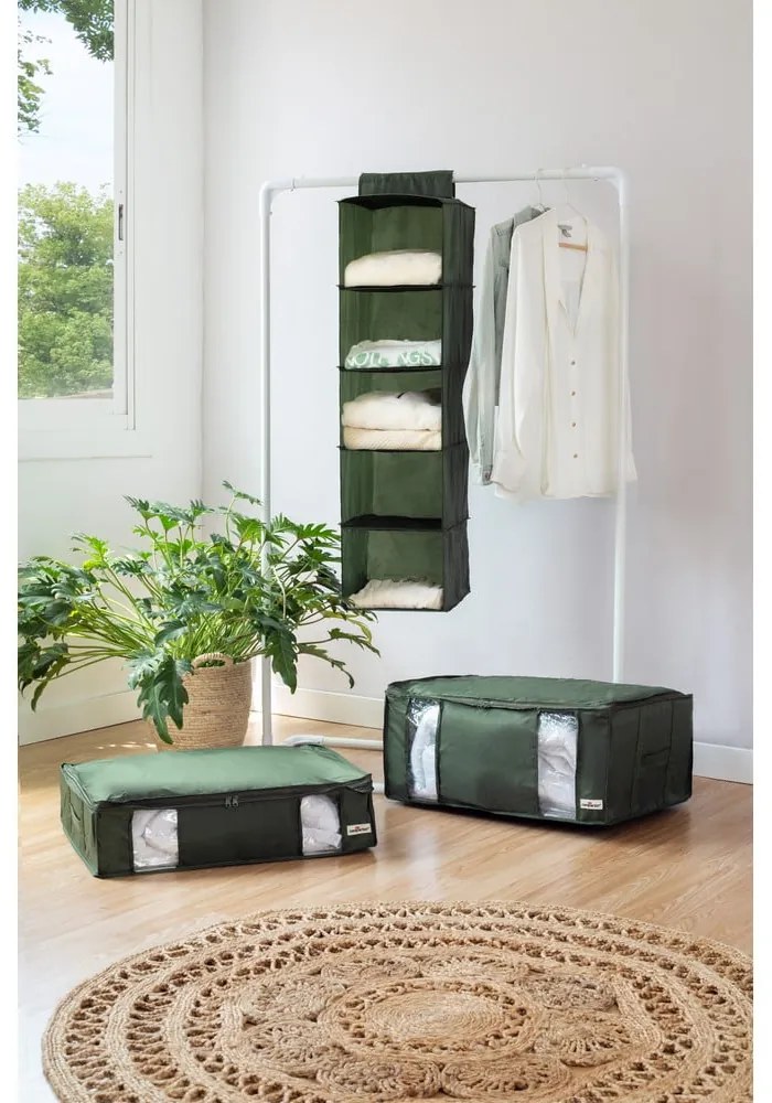 Tekstylny pojemnik do przechowywania ubrań próżniowy 65x45x27 cm Ecologik – Compactor