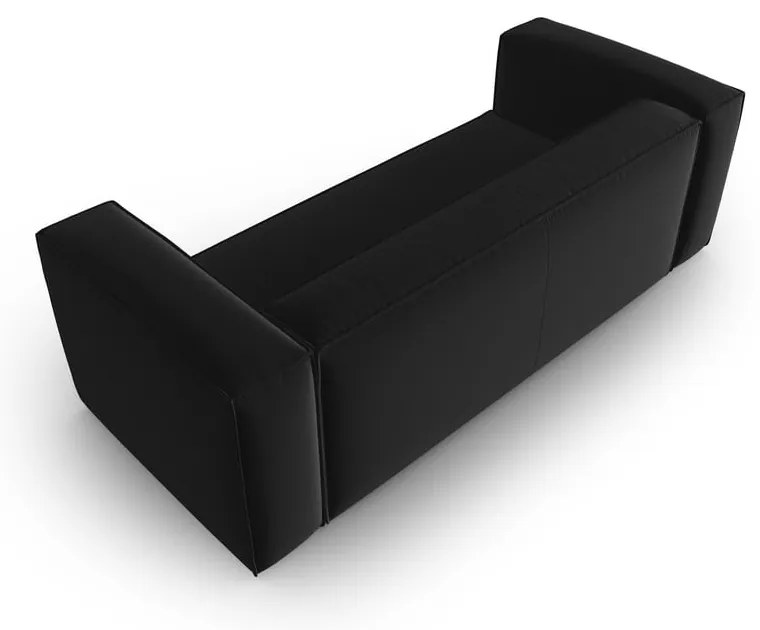 Czarna aksamitna sofa 200 cm Mackay – Cosmopolitan Design