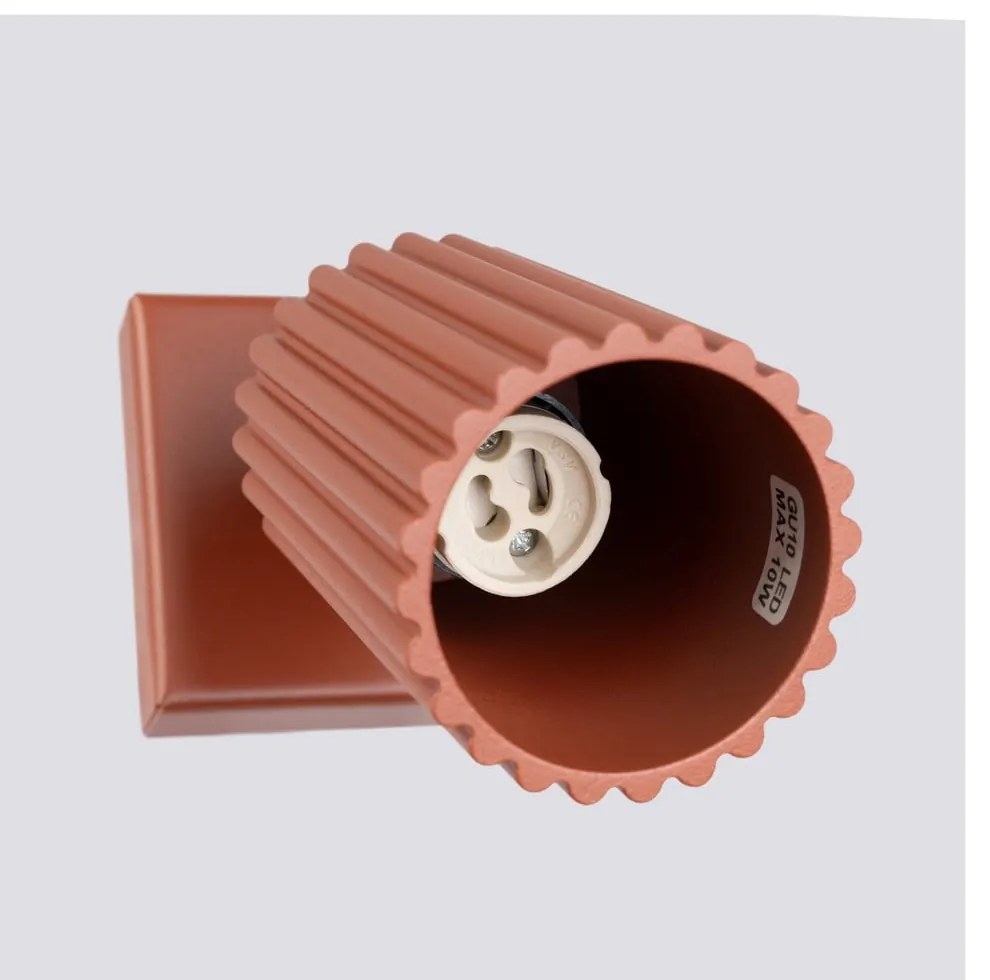 Ceglasta lampa punktowa 8x16 cm Gleam – Sollux