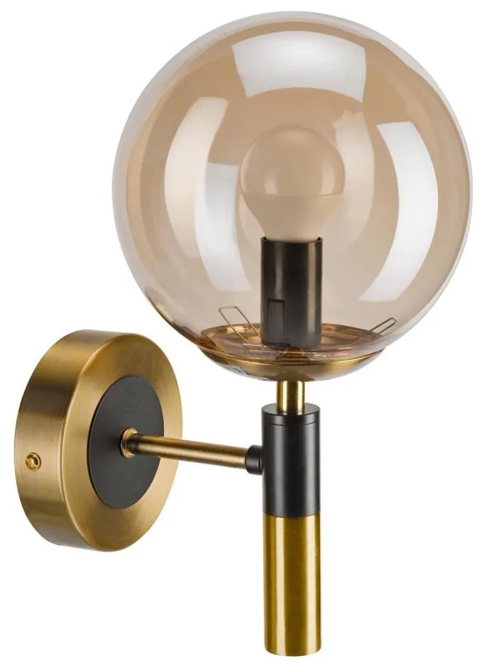 Kinkiet ROLLO 1xE14/5W/230V złoty/dymny beżowy