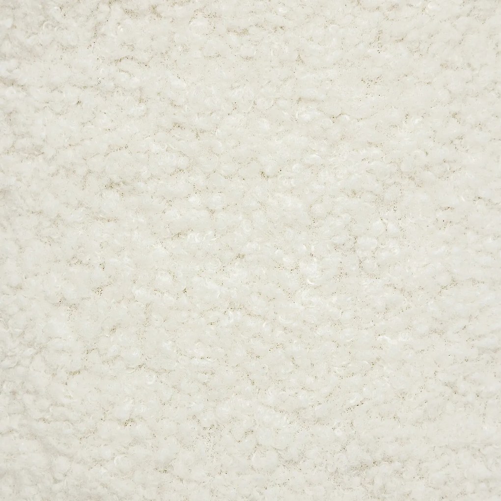 Pufa baranek z sosnowymi nogami BOUCL, 41 x 35 x 41,5 cm