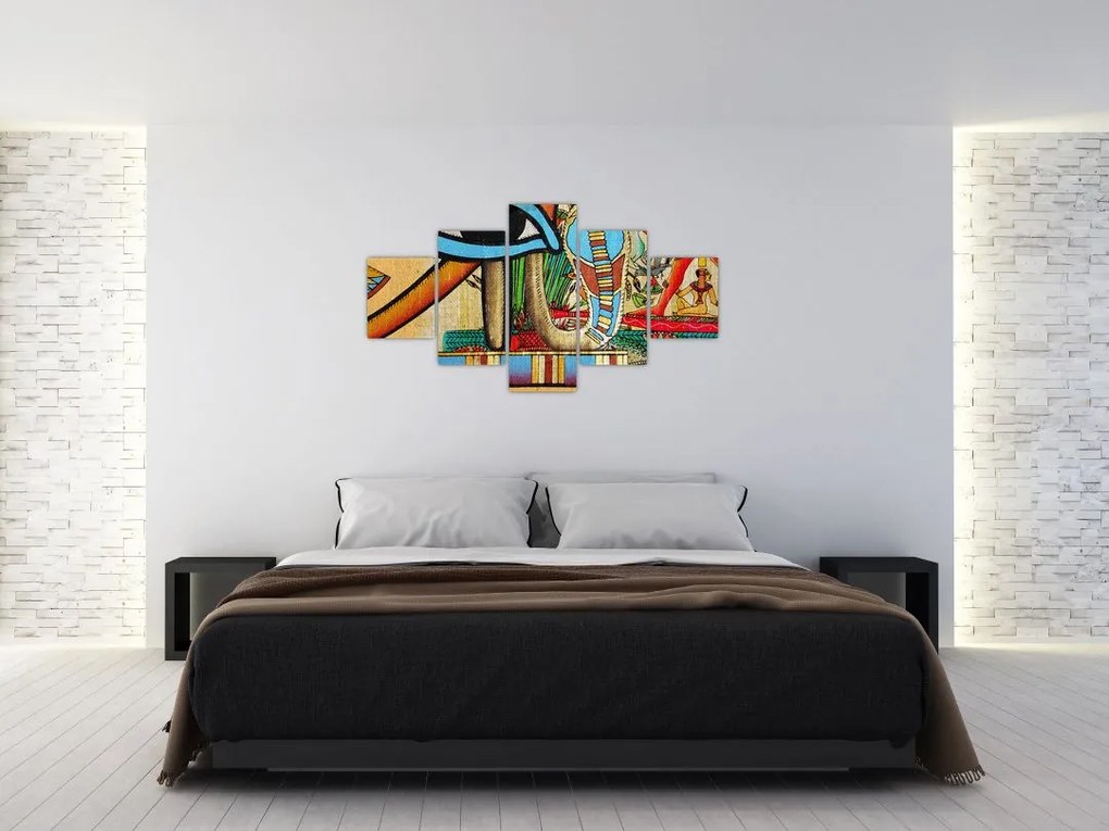 Obraz motywami egipskimi (125x70 cm)