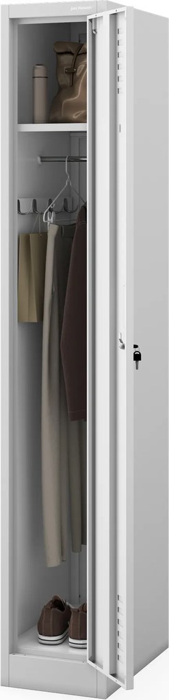 Szafka pracownicza metalowa szara: KACPER II 1 Plus