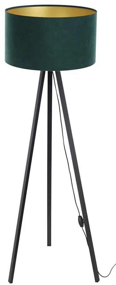 Lampa stojąca STANDART 1xE27/60W/230V zielona/wenge