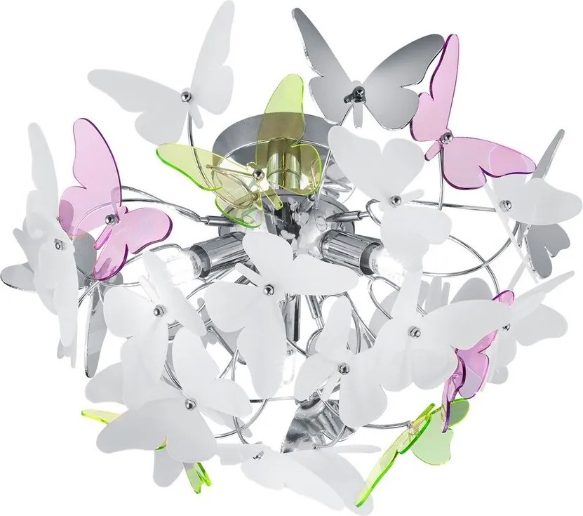 Lampa dziecięca z plastikowym kloszem ø 45 cm Butterfly – Reality