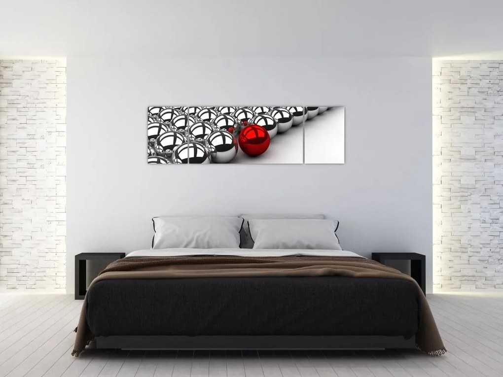 Obraz błyszczących kulek (170x50 cm)