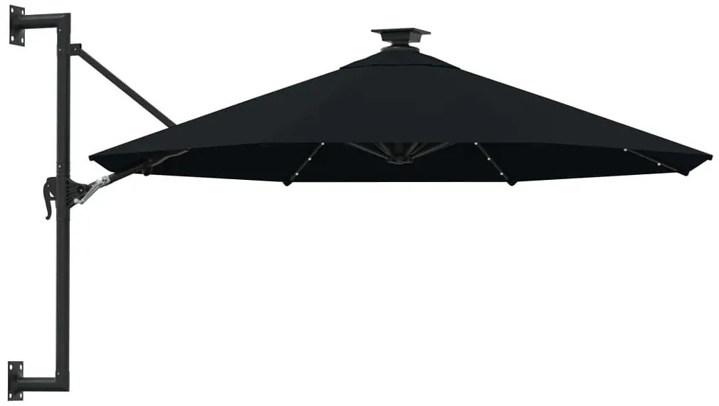 Czarny okrągły parasol wiszący Z9-D13