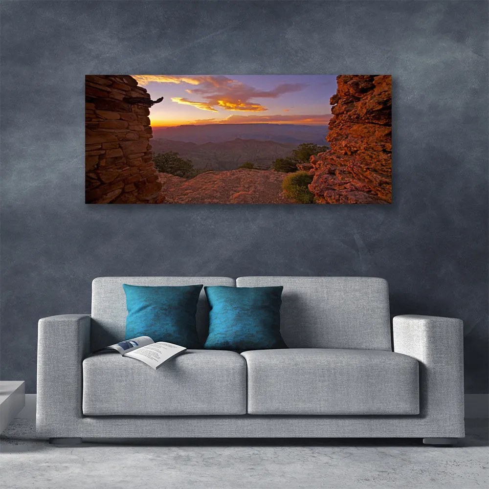 Zdjęcie na płótnie Skaliste Szczyty nad Chmurami